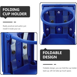Portavasos Plegable para Automóvil 2piezas, Soporte Duradero de Plástico para Botellas de Agua, Diseño Compacto Adecuado para Uso en Coche