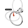 Silver Crystal Towel Ring, Chrome Bathroom Towel Holder Ring, Bathroom