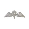 British Silver Small Parachutist Foreign Jump Wings, Brite