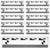 Marspark 10 Pcs Photo Macrographic Scale Markers Evidence Markers(White)