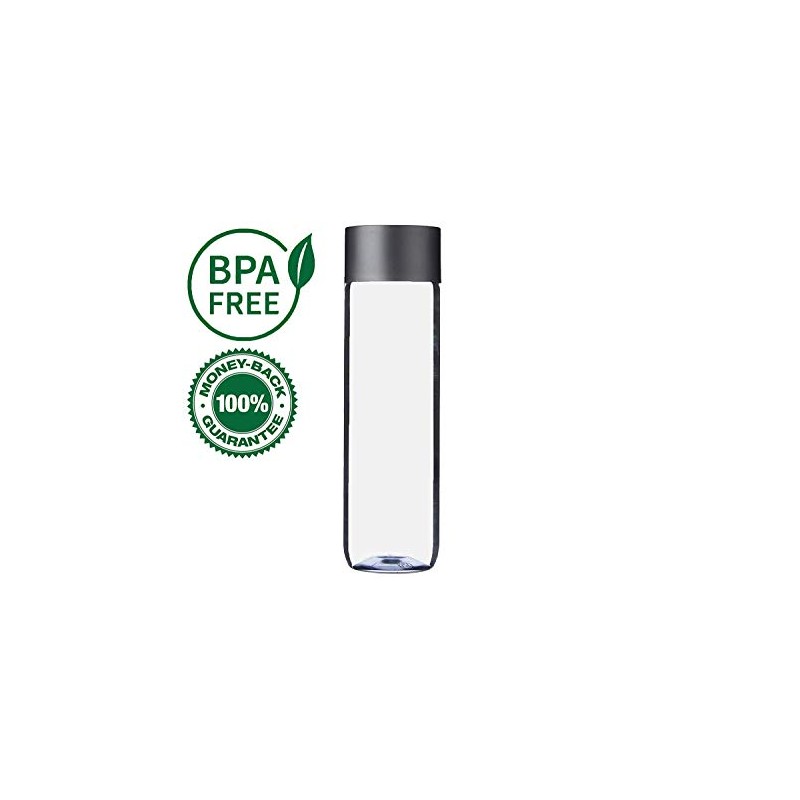 6-Pack Bulk Empty Plastic Juice Or Water Bottles with Caps