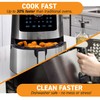 Gourmia 4-Qt Digital Air Fryer with Guided Cooking, Easy Clean,