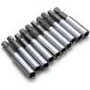 10 PCS 1/4" Hex 6.35mm Extend Shank Magnetic Screwdrivers Bit