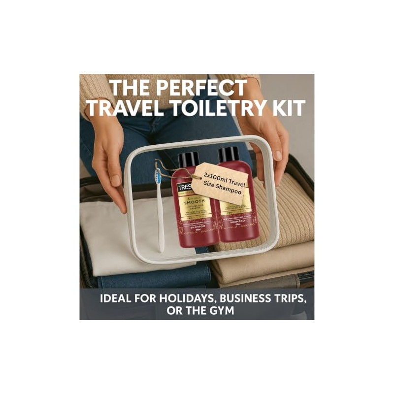 Travel Size Shampoo 2x100ml - Keratin Shampoo, Travel essentials, mini