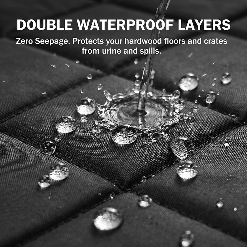 Drounphi Chew Proof Dog Crate Pad – Indestructible Durable Crate