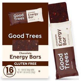 Good Trees Chocolate Energy Bars, Gluten-free Snack 16 Count