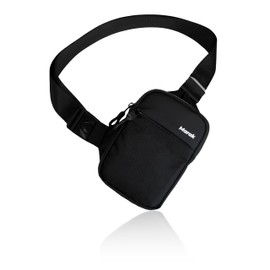 Malak 90° Shoulder Bag, Small, Thin, Lightweight, Smartphone, Mini Bag, Shoulder Bag, Crossbody Pouch, Running Pouch, Walking, Body Bag, One Shoulder, Simple, Black
