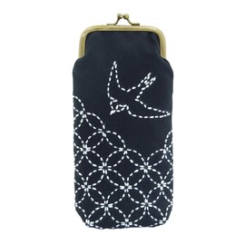 Orimupasu made 絲 needlework kit purse pouch swallow and cloisonne tie SK308