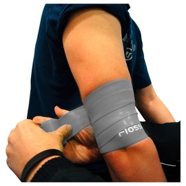 Floss Band Single Standard Width 5 cm in 4 Different Thicknesses Level 4 Grey Extra Strong 1.8 mm