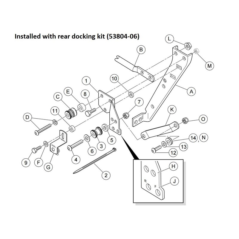 Front and Rear Docking Hardware Kit for Harley Davidson Touring