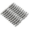 10Pcs Square Screwdriver Bits DoubleEnd Electric Magnetic Industrial Supplies 6.35mm
