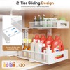 2-Pack Under Sink Storage Organizer, Large 2-Tier Elegant Mesh Pull