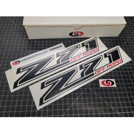 Z71 Off Road Decal Chevy Fender Tailgate Sticker 2014-2018 Select Color: (Gloss Black & Red)