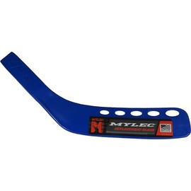 MyLec Hockey Stick Blade, Replacement Street Hockey Blade, Lightweight & Durable, High-Impact Fiberglass, Air-Flo Design, with 2 Screws, Secure Fit, for Most Wood Hockey Shaft (Left Handed, Blue)
