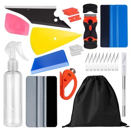 Car Window Tint Kit, Shackcom 11 Pcs Professional Vinyl Wrap Application Tool Kit for Window Film, Wallpaper, Car Wrapping and All Vinyl Wrap