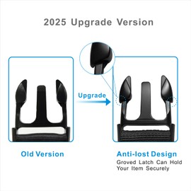 Wisdompro Add a Bag Luggage Strap Jacket Gripper, Baggage Suitcase Belts Travel Accessories with Luggage Hook - Make Your Hands Free, Easy to Carry Your Extra Bags - Black