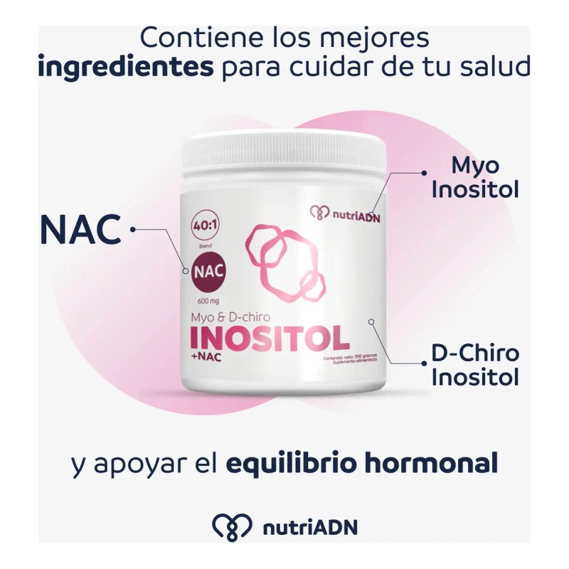 Suplemento Alimenticio Nutriadn Inositol Myo Chiro Nac 300g Sabor