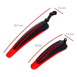 Hhads Guardabarros Para Bicicleta, Ajustables Mtb Road Bike Guardabarros Delantero/trasero, Protector De Bicicleta De Montaña Guardabarros Set, Bicicleta De Montaña, Exterior Ciclismo