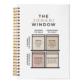 VNWEK The Johari Window Self Awareness Personal Development Mental Health Spiral Notebook Journal 5.5 x 8.3 inches,Psychology Lined Hardcover Spiral Notebook,Mental Health Awareness Gifts