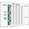 Lockways in and Out Magnetic Dry Erase Board, Employee in/Out