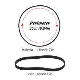 Doryum 50 Pcs Rubber Bands, Large Thick Elastic Rubber Bands Strong Wide Heavy Duty Trash Can Band for Office Home School Bank Industrial, Elastic Wrapping Bands for Trash Can File Folders Garbage Can Cat Litter Box Supplies