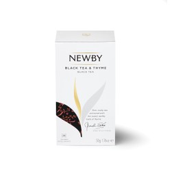 Black Tea with Thyme – 25 Individually Wrapped Tea Bags – Aromatic & Herbaceous Blend by Newby Teas