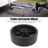 6-Inch Replacement Boat Trailer Jack Wheel, Heavy Duty Swivel Mount,