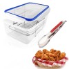 Hoplighe Batter Bowl Mess Free Breading with Lid Flour Shaker