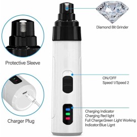 Unbranded Electric Dog Nail Grinder Pet Trimmer USB Charge Clipper Professional Wholesale