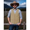 Solovedress Men's Suede Suit Vest Regular Fit Vintage Soft Faux