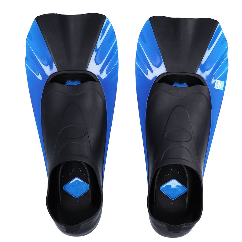 Short Diving Training Fins Full Foot AntiSlip Soft Flippers for