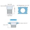 uxcell 5/16-18 Half Hex Body Rivet Nuts, 60pcs Zinc Plated