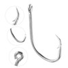 OHPHCALL Versatile Fishing Hooks Set 50pcs Long Shank Hooks Extractor