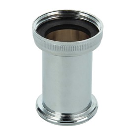 tecuro Spacer for Siphon Pipes 1 1/4 x 1 1/4 Inch Length 53 mm Brass Chrome-Plated 575250