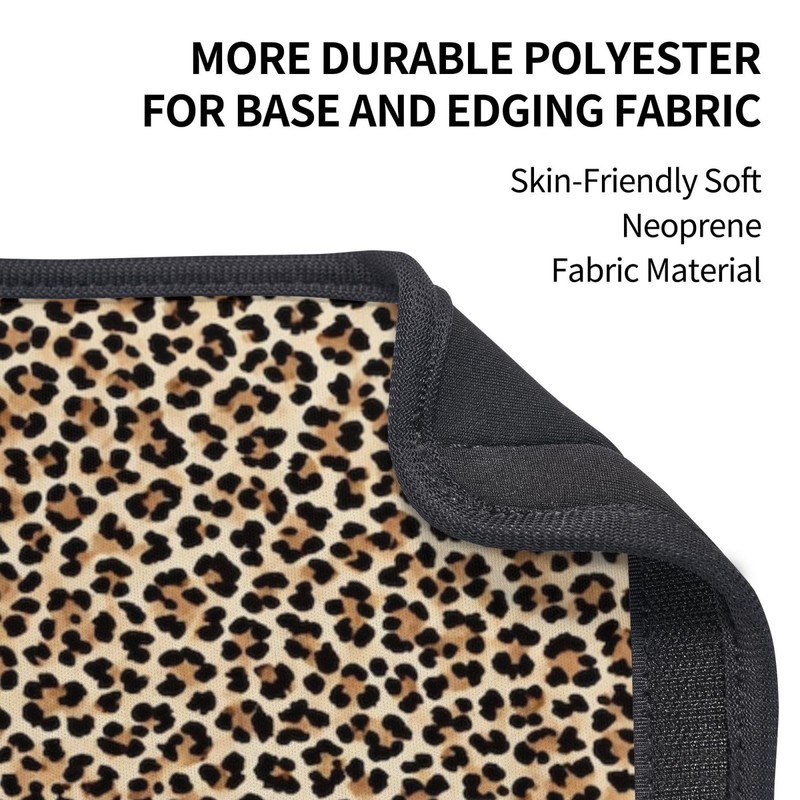 2 Pack Seatbelt Covers with Leopard Pattern Soft Shoulder Pad