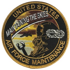 USAF Maintaing The Skies Air Force Maintenance Patch - Veteran Owned Business
