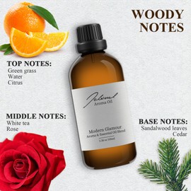 JCLOUD Modern Glamour Essential Oil - Inspired by W Hotel Scent - Pure Aromatherapy Diffuser Oil with Rose and Cedarwood, Home Luxury & Hotel Scents - 100mL