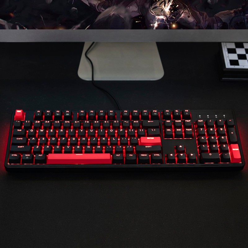 LEMOKEY X3 Wired Mechanical Gaming Keyboard, 100% Layout with QMK/VIA