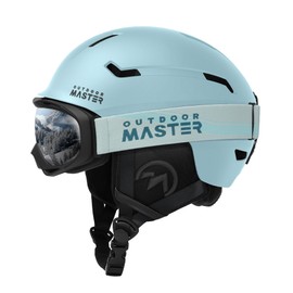 OutdoorMaster Ski Helmet Set,Snowboard Helmet with Goggles for Adults - Durable PC Shell, Protective EPS Foam & 10 Cooling Vents -Snow Helmets for Men, Women & Youth