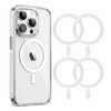 Aothey Metal Rings Compatible with Magsafe Sticker (White)