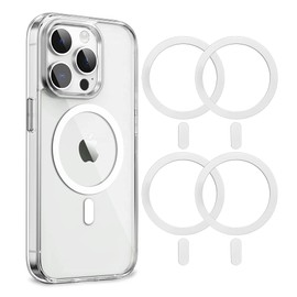 Aothey Metal Rings Compatible with Magsafe Sticker (White)