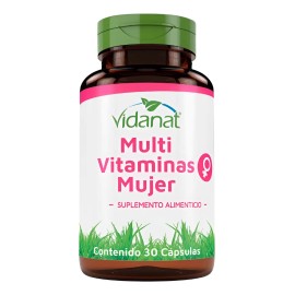Multivitaminas Mujer Vidanat Suplemento 30caps