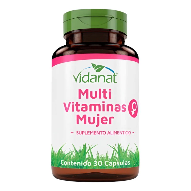 Multivitaminas Mujer Vidanat Suplemento 30caps