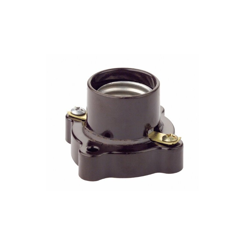 Leviton 9063 Medium Base, One-Piece, Keyless, Incandescent, Phenolic Lampholder, Pony