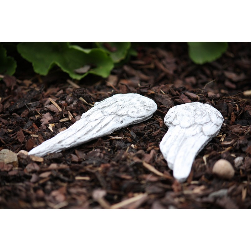 Small Angel wings made of Stone, handmade, frost-proof, Made in