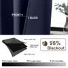 Gwine 24 Inch Long Tier Curtains for Small Window, Short