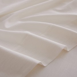 HOMICIA Stonewashed Linen Sheets Set- King Linen Bed Sheet, 4 Pcs Breathable Cotton Bed Sheets, Linen Cotton Sheets for All Seasons(Off-White,King)