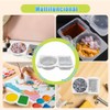 Uibolos 20pcs Snack Container,Contenedores para Snacks Reutilizables,Double Compartment Snack Containers