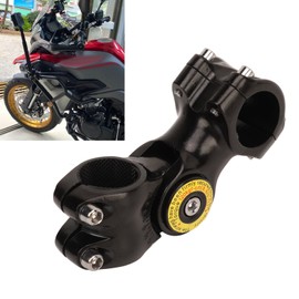 Motorcycle Selfie Stick Handlebar Mount Bracket Aluminum Alloy Camera Motorcycle Bike Holder Bracket with Adjustable Angle for X3 ONE X2 ONE R for Action 3 2
