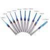 10pcs 0.8-3.175mm End Mill CNC Router Bits, 1/8” Shank Nano